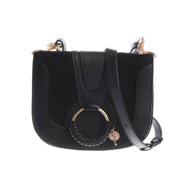Cross Body Bag, in Black, Leather, See by Chloé