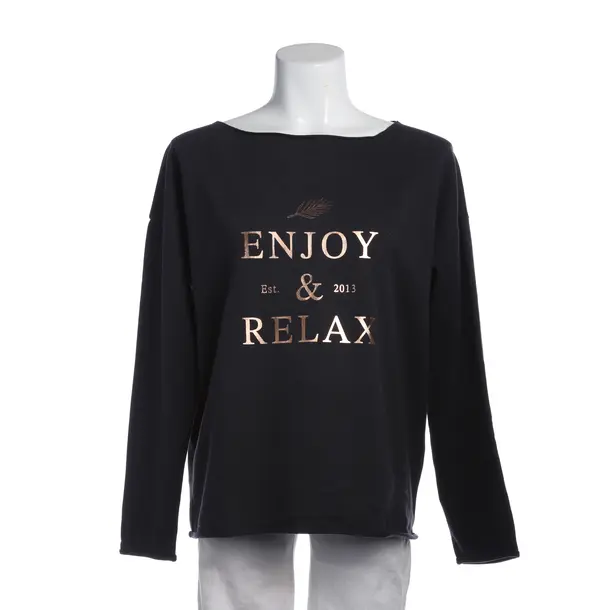 Sweatshirt, in Navy, Baumwolle, Juvia