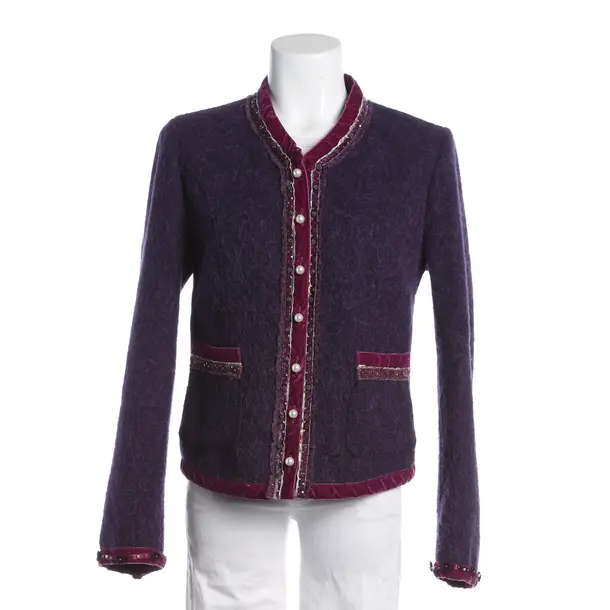 Mid-Season Jacket, in Purple, Wool, Heartbreaker
