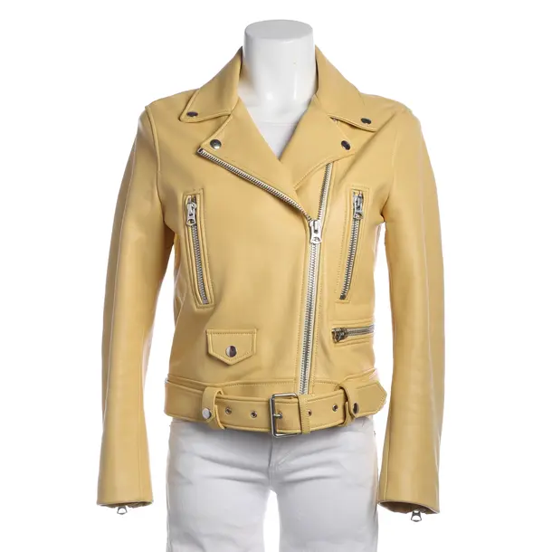 Lederjacke in Gelb, Leder, Acne Studios