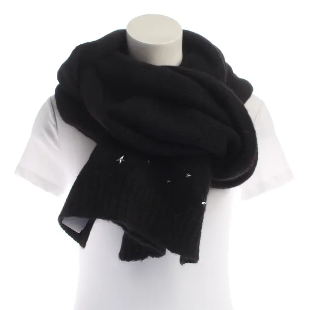 Schal in Schwarz, Wolle, Jimmy Choo