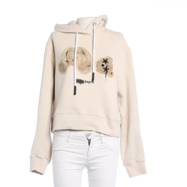 Hoodie, in Beige, Cotton, Palm Angels