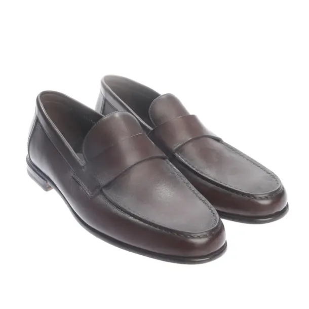 Mocassini, in Marrone scuro, Santoni