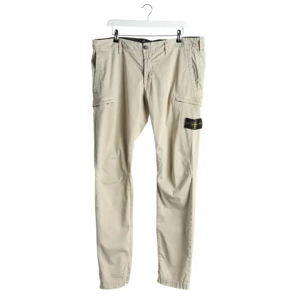 Pants in White, Cotton, Stone Island