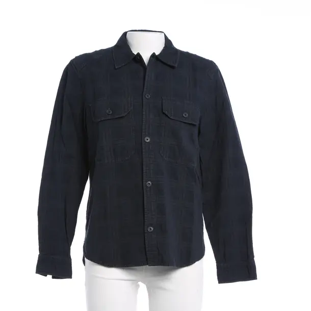 Shirt in Blue, Cotton, Closed