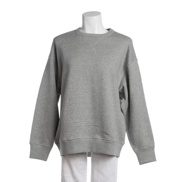 Sweatshirt in Grau, Baumwolle, Closed