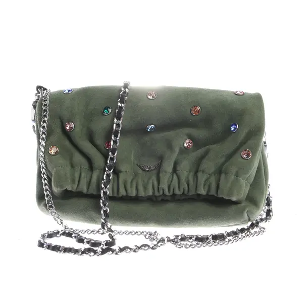 Schultertasche in Grün, Leder, Zadig & Voltaire
