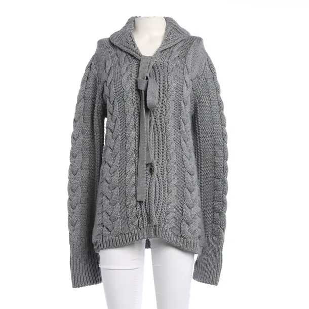 Strickjacke, in Grau, Wolle, Woolrich