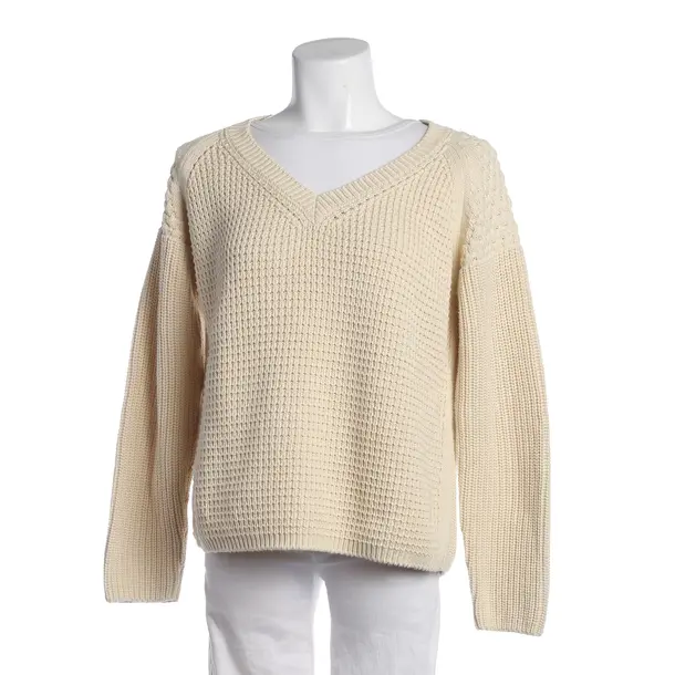 Jumper in White, Cotton, Closed