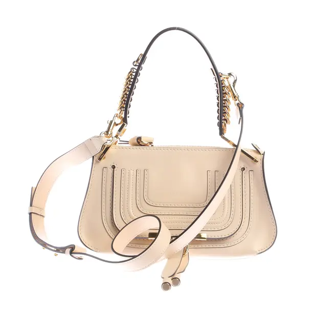 Schultertasche in Weiß, Leder, Chloé