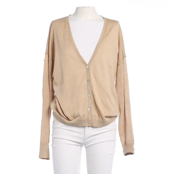 Cardigan in Brown, Linen, Mos Mosh