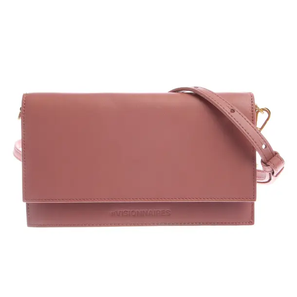 Wallet on Chain, in Pink, Leather, Les Visionnaires