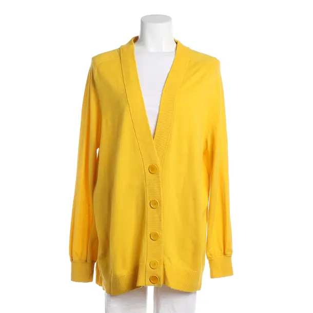 Strickjacke, in Pastellgelb, Baumwolle, Akris