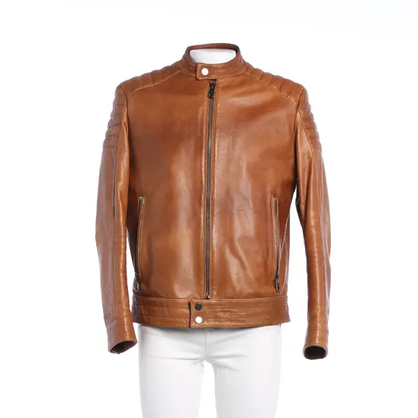 Lederjacke, in Hellbraun, Leder, Hugo Boss Black Label