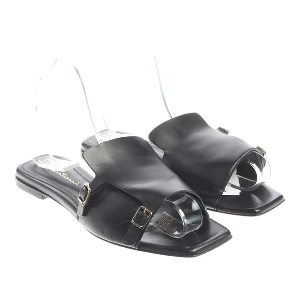 Sandals, in Black, Santoni