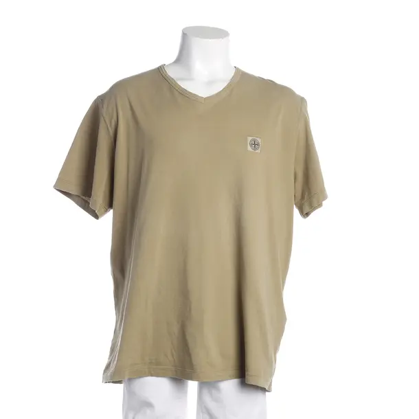 T-Shirt, in Olivgrün, Baumwolle, Stone Island