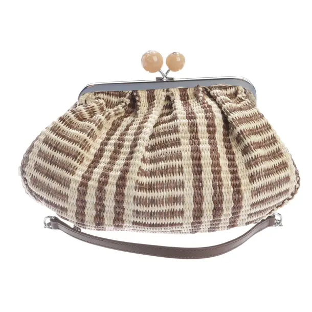 Shoulder Bag, in Beige, Straw, Max Mara