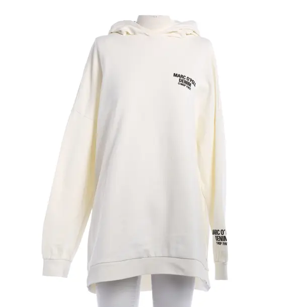 Hoodie, in Cream, Cotton, Marc O'Polo Denim