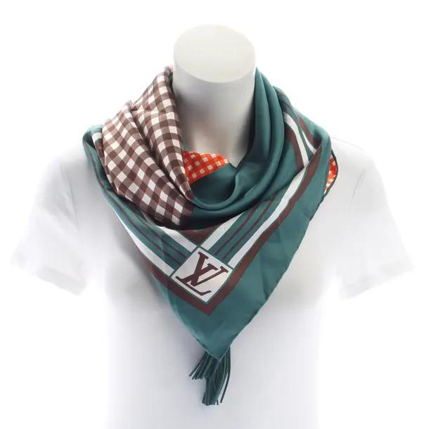 Shawl, in Multicolored, Silk, Louis Vuitton