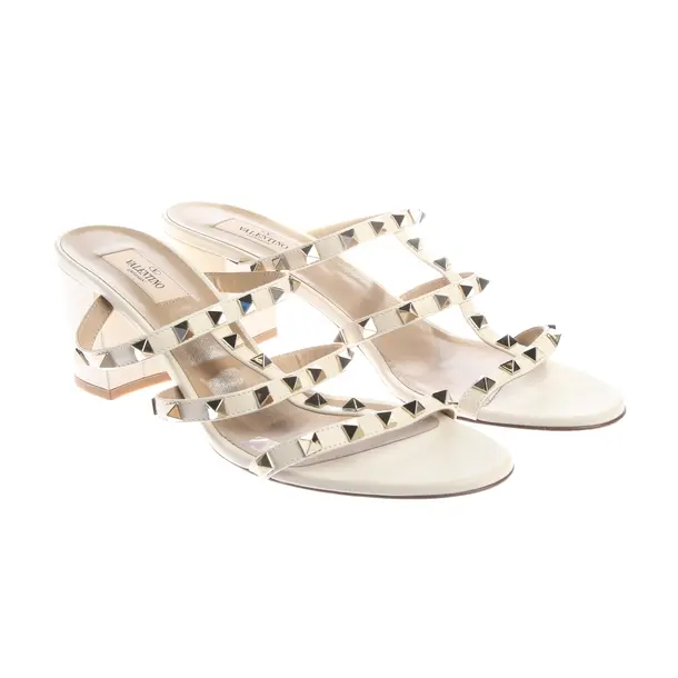 Heeled Sandals, in Beige, Valentino
