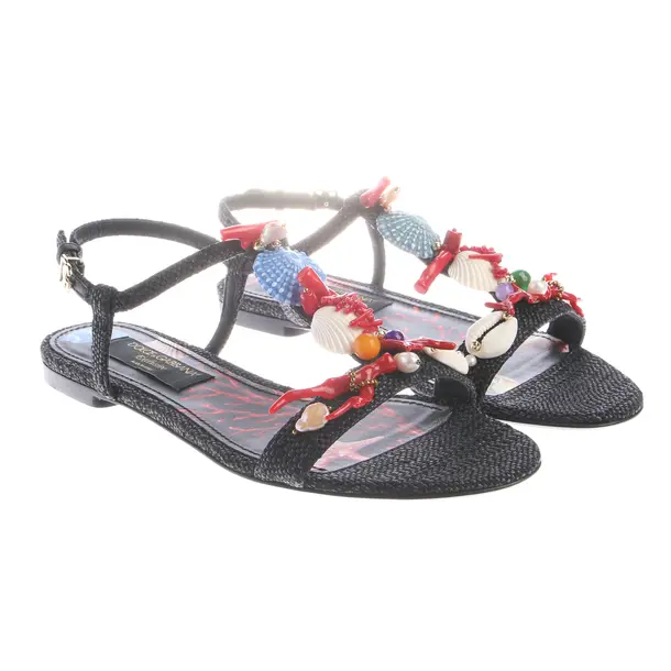 Riemchensandalen, in Mehrfarbig, Dolce & Gabbana