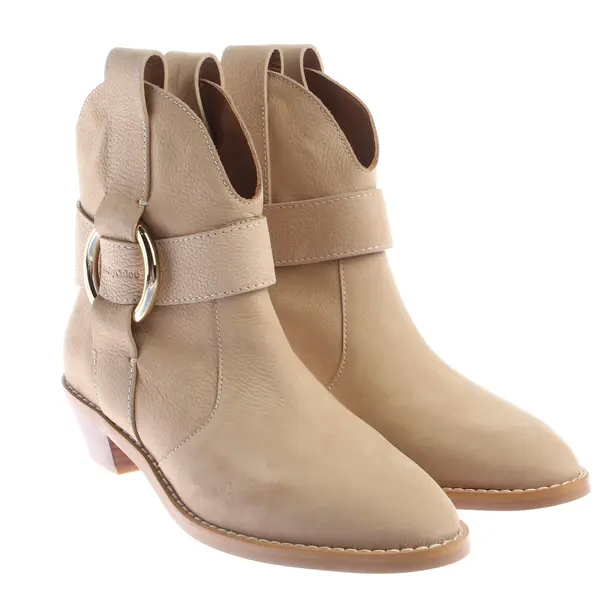 Ankle Boots, in Light Brown, See by Chloé