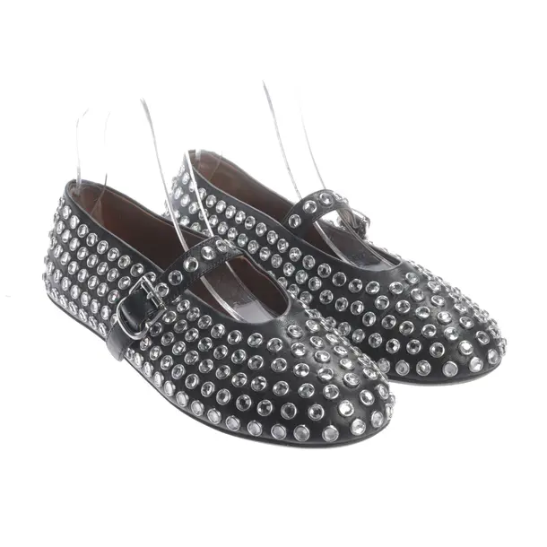 Flats, in Black, Alaia