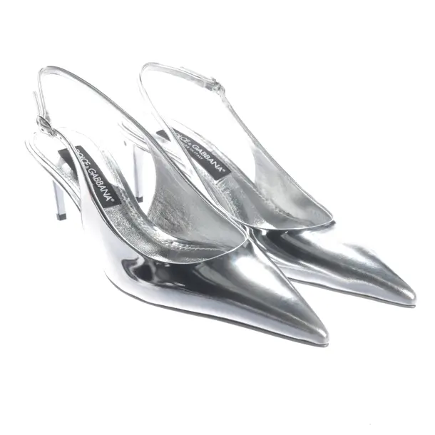 Slingbacks, in Silver, Dolce & Gabbana