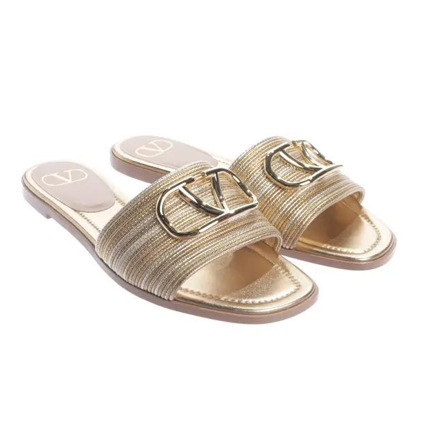Sandals, in Gold, Valentino