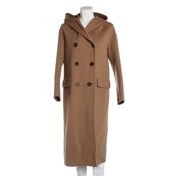 Mid-Season Coat, in Light Brown, Wool, Max Mara