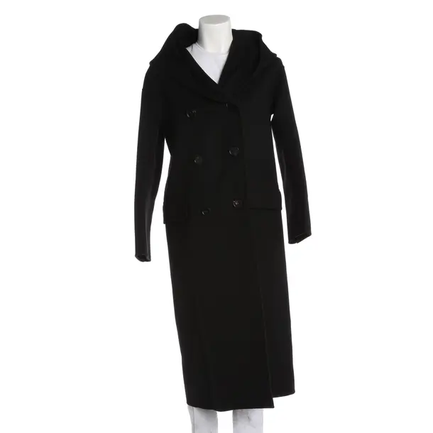 Übergangsmantel, in Schwarz, Wolle, Max Mara