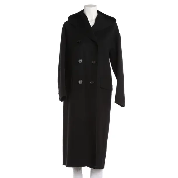 Mid-Season Coat, in Black, Wool, Max Mara