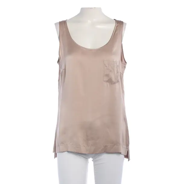 Top, in Light Brown, Silk, Drykorn