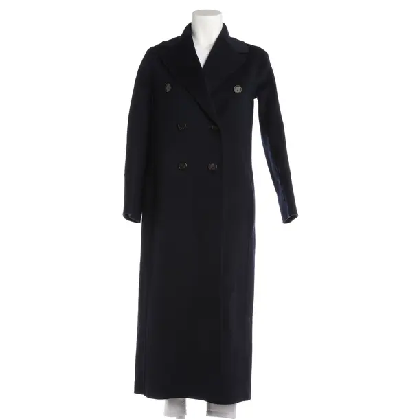 Mid-Season Coat, in Navy, Wool, Max Mara