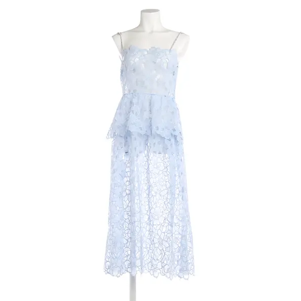 Dress, in Light Blue, Polyester, self-portrait