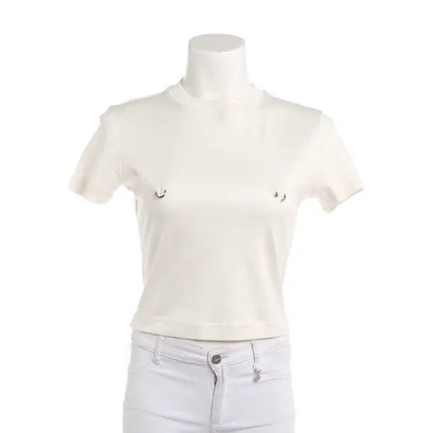 Shirt, in White, Cotton, Mugler