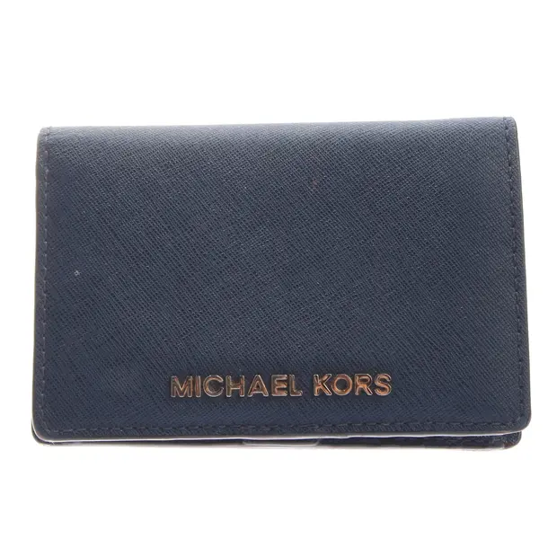 Wallet, in Blue, Polyurethane, Michael Kors