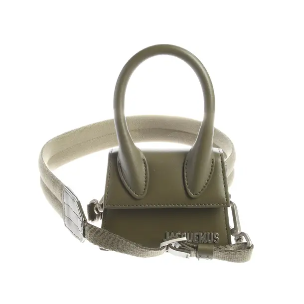 Abendtasche, in Olivgrün, Leder, Jacquemus