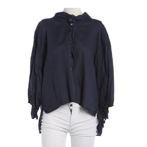 Camicetta, in Blu, Cotone, Chiuso