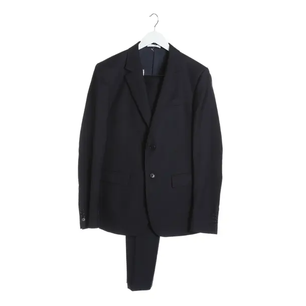 Suit, in Navy, Wool, Moschino