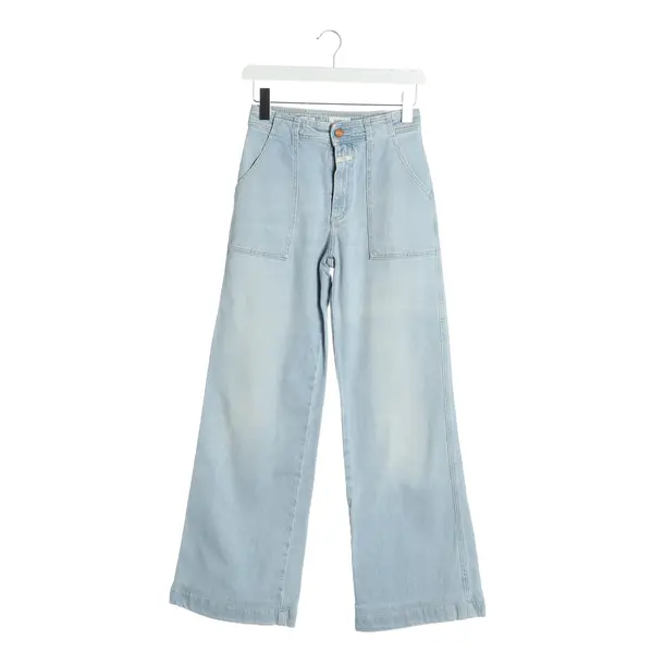 Straight Fit Jeans, in Light Blue, Cotton, Closed