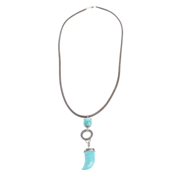 Halskette, in Braun, 925er Sterling Silber, Thomas Sabo