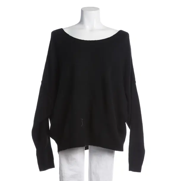 Jumper, in Black, Wool, American Vintage