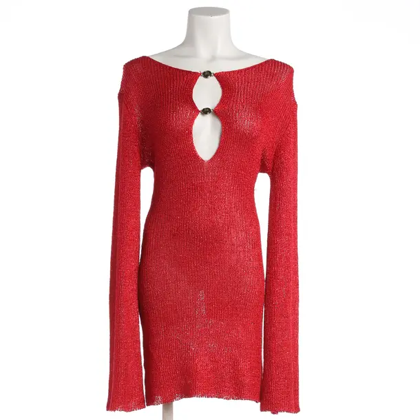 Dress, in Red, Polyester, Bananhot