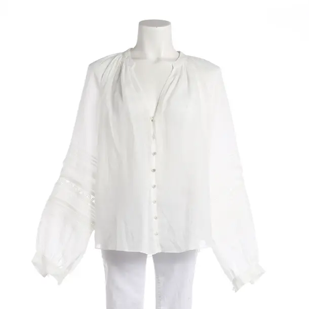 Bluse, in Weiß, Ramie, Veronica Beard