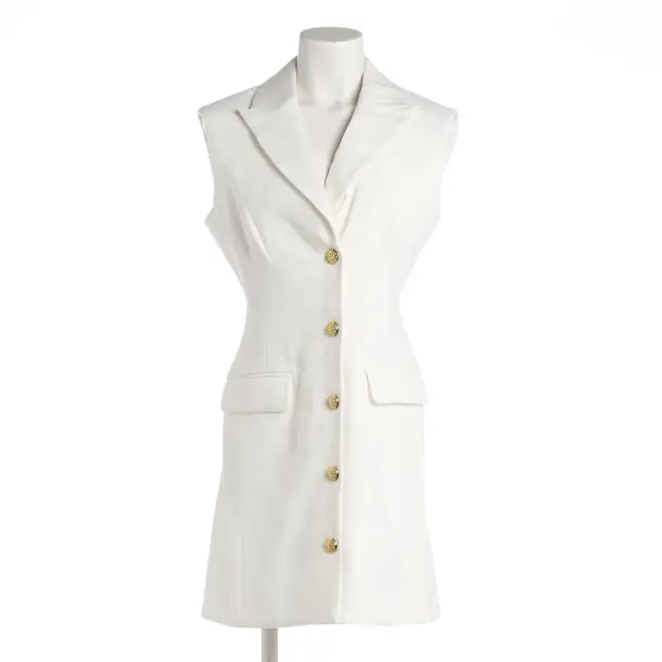 Kleid, in Beige, Leinen, Veronica Beard