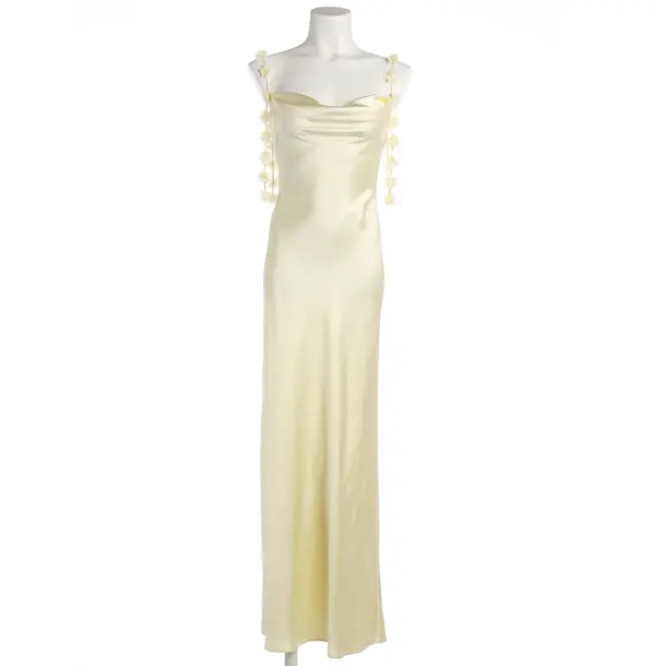 Cocktail Dress, in Pastel Yellow, Polyester, self-portrait