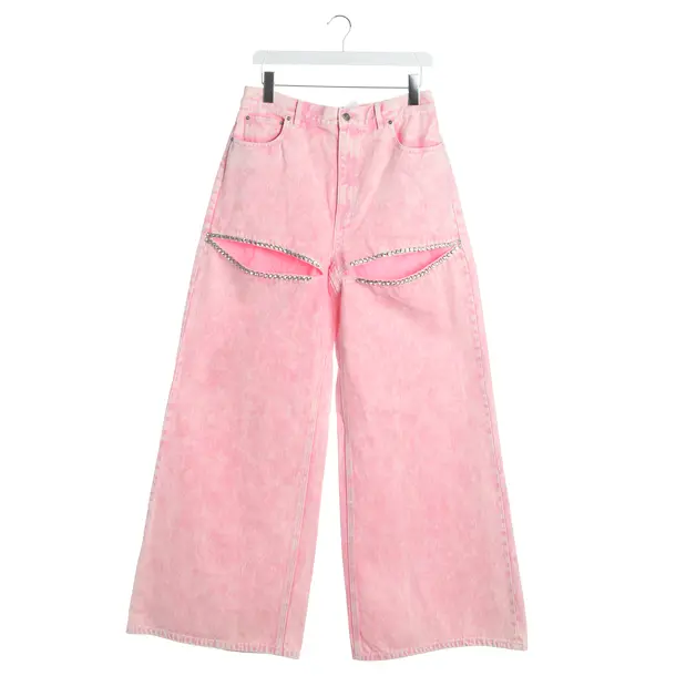 Jeans Straight Fit, in Rosa, Baumwolle, Area