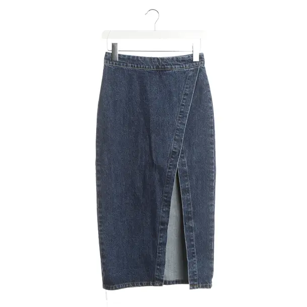 Skirt, in Blue, Cotton, self-portrait