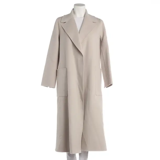Mid-Season Coat, in Light Gray, Wool, Max Mara